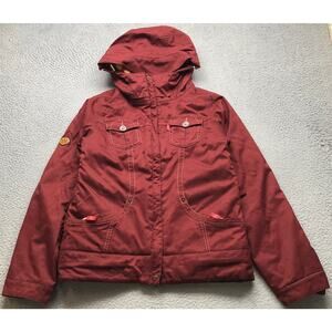 Levis x 686 Times Line Michael Akira West Ski Jacket Hooded Womens XS Maroon